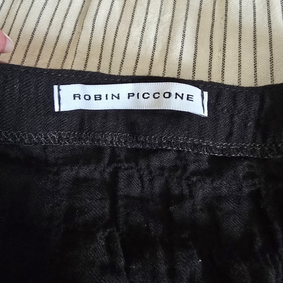 Robin Piccone Fiona Flouncy Tiered Black Cover Up Dress size L Tie Front - Picture 7 of 8